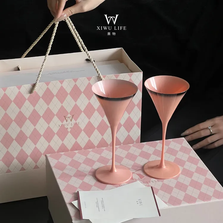 熹物【莫比乌斯之吻】香槟杯红酒杯礼盒套装新婚礼物节日送礼
