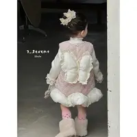 【蝴蝶公主】7Seven·25冬~女童洋气背心裙两件套装371（童装汉服）