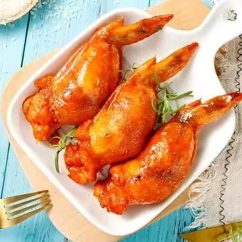 福春园清真鸡翅包饭奥尔良鸡翅速冻空气炸锅食材 包冰率不含冰