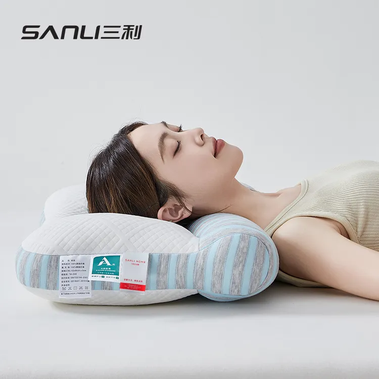 三利A类抗菌枕头枕芯家用睡眠护颈椎单人男女侧睡午睡家用枕单只