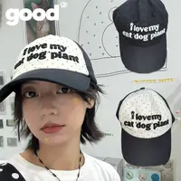 美好商店MeihaoStore字母波点I love my dog plant拼色球帽