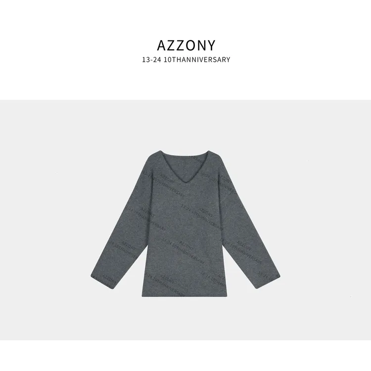 1 YYL  锁骨灰毛衣 100%美丽诺羊毛  2025冬款上新winter MS10124