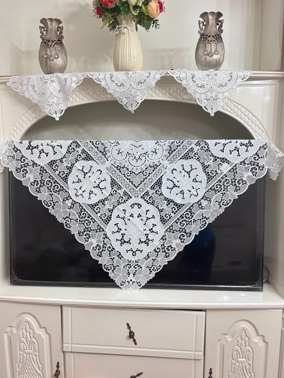 NAJIYA-5801欧式葡萄花镂空电视机盖巾冰箱盖巾烤箱微波炉盖巾