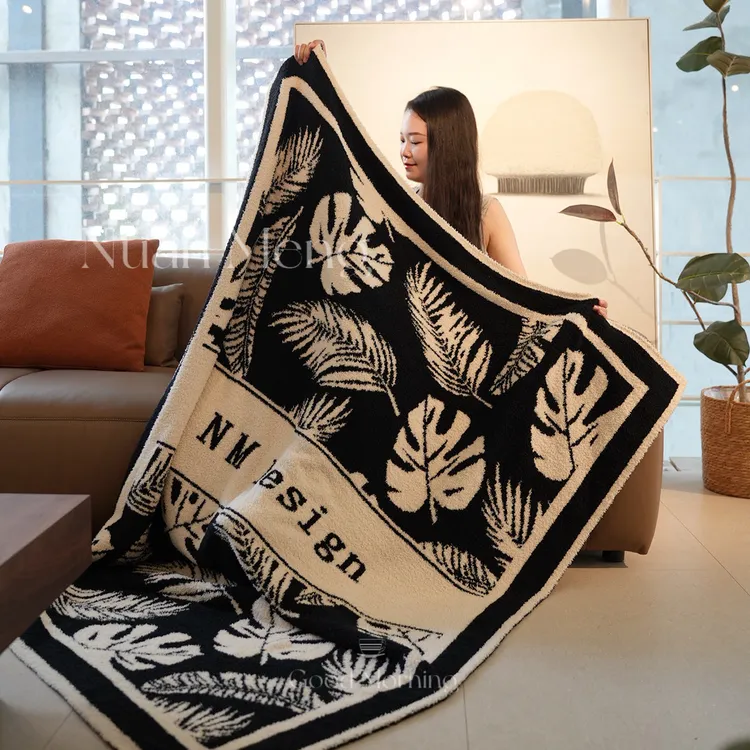 繁华沙发针织盖毯半边绒午休绒毯床上装饰床尾巾软绵绵绒毯网红