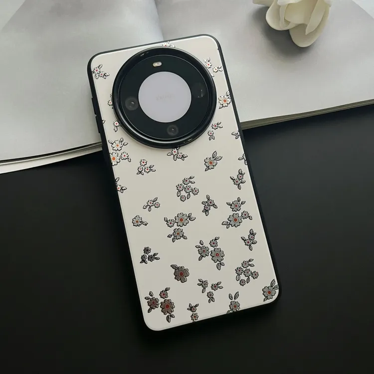 ⌈素白碎花⌋新中式适用于华为系列手机壳小众高级感mate60pro/pro+