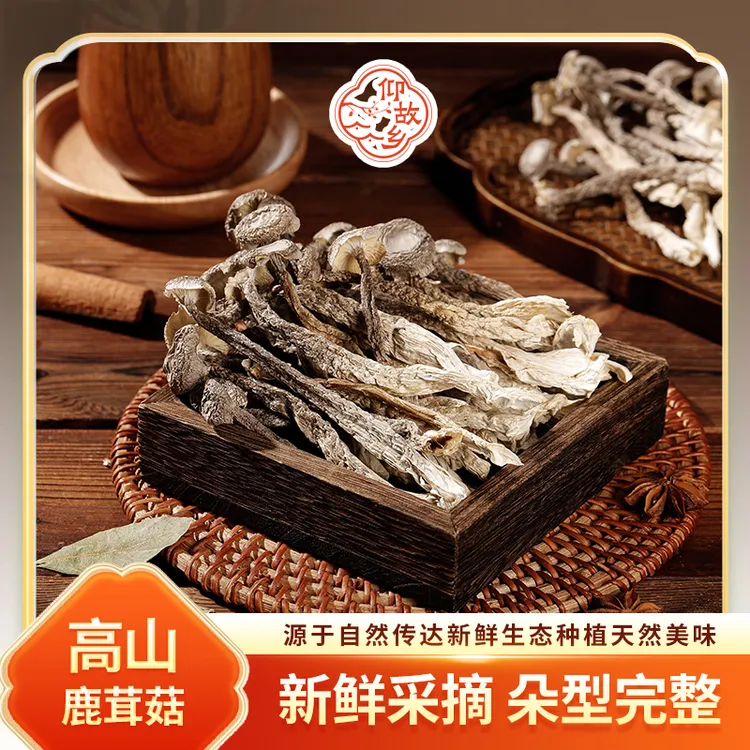 【仰故乡】高山鹿茸菇精品农特产干货125g*2袋干货凉拌炒肉煲汤Q