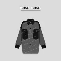 溶溶S【优雅大方】RONGRONG26支100绵羊毛开衫毛衣 RR37083-1.6S001