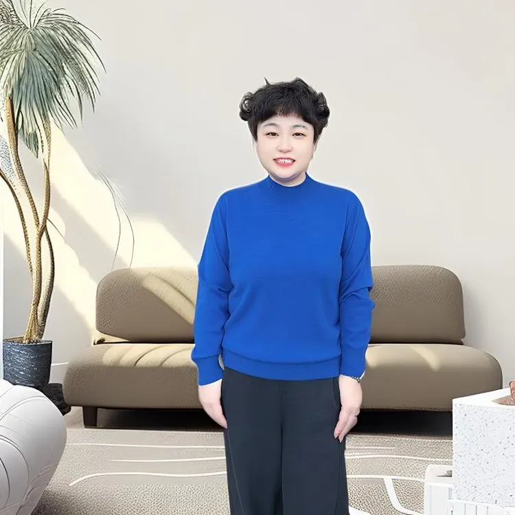 【经典半高领】新款山羊绒（25382）羊毛衫秋冬保暖针织长袖时尚加厚