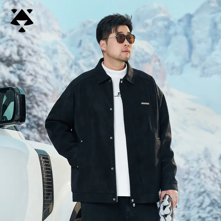 【皮衣双防风90白鸭绒羽绒服】森老板轻熟男装冬季拉链保暖羽绒服