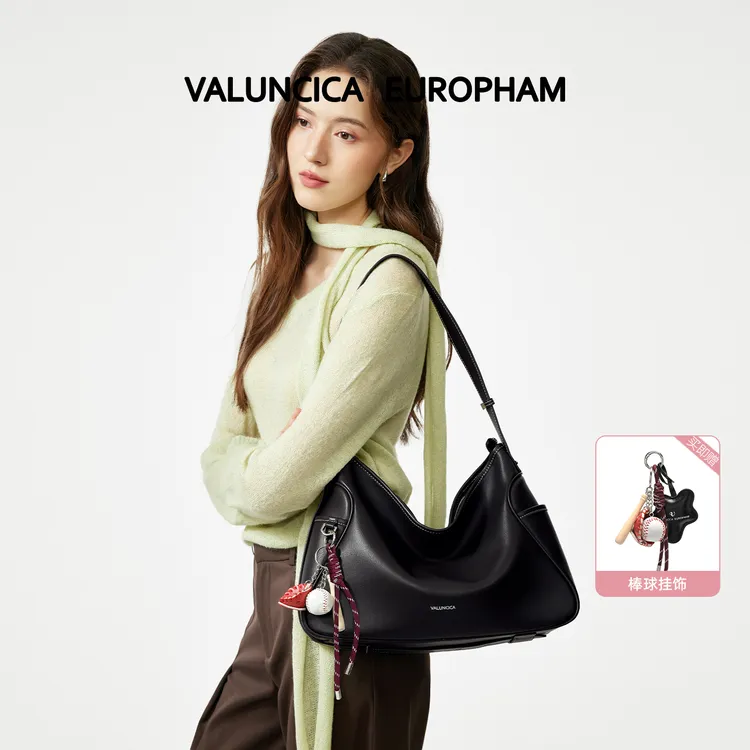 Valuncica/华伦西亚可乐包大号新款大容量托特包女单肩斜挎通勤包