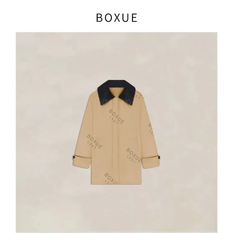 BOXUE“独白”2025秋季琥珀流光风衣 外套#250730W3194