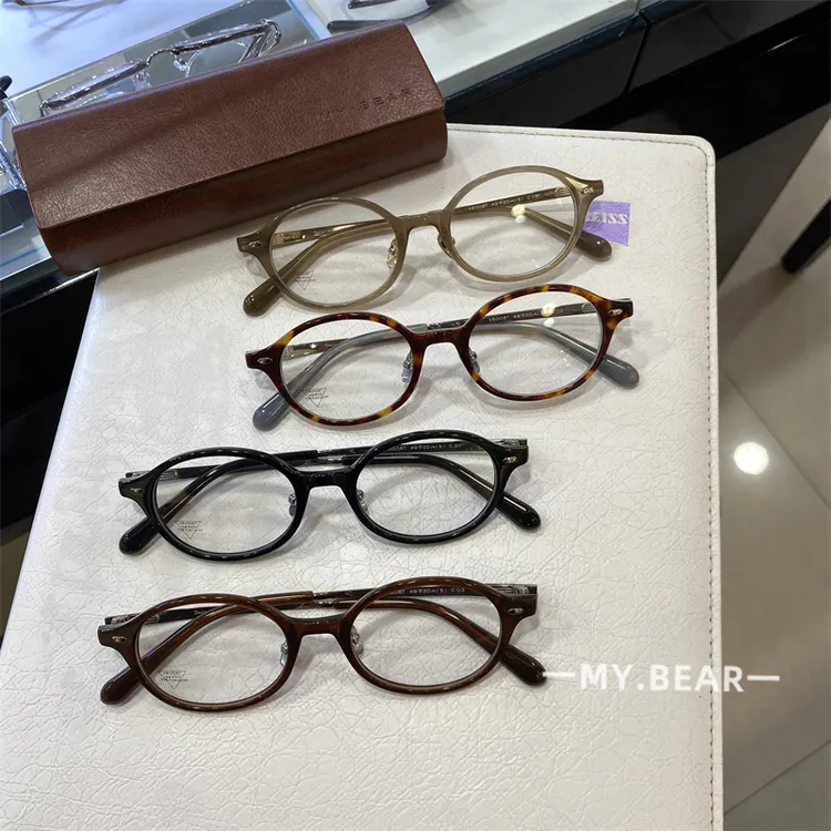 新品书呆子复古女眼镜框超轻钛高品质素颜玳瑁可配近视防蓝光眼镜