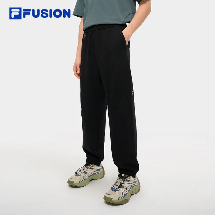 FILA FUSION斐乐潮牌针织长裤男2025秋季新款时尚宽松干爽休闲裤
