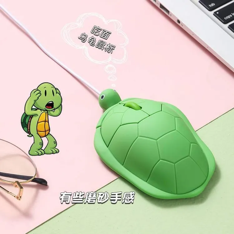 乌龟鼠标小乌龟鼠标绿色海龟鼠标无线