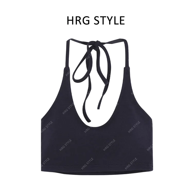 【条纹控吊带】夏季辣妹时髦挂脖系带比基尼吊带251J2295-N