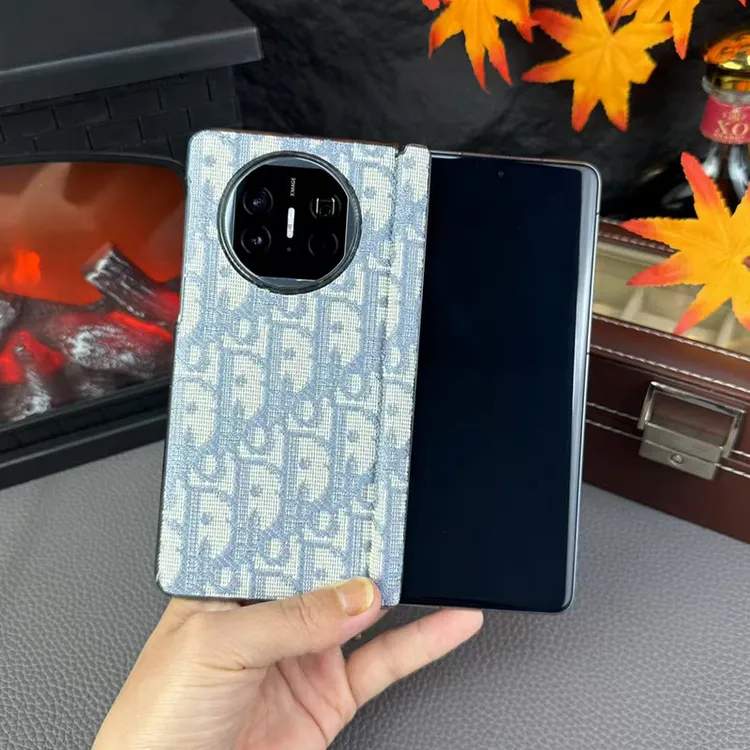 适用华为MateX6/x5手机壳防摔全包布纹手感小众创意保护壳时尚