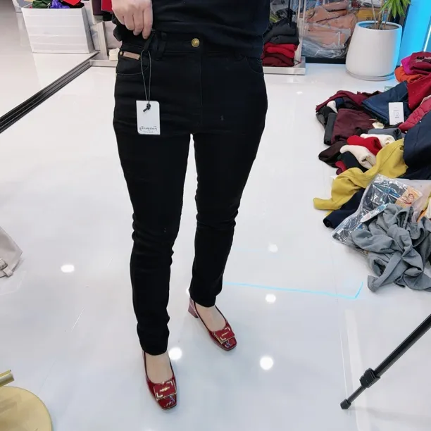 自由派加绒新款超显瘦小脚弹力牛仔裤85181品