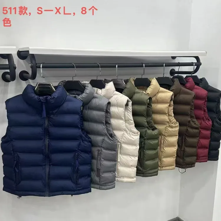 立领常规款拉链常规女无袖情侣休闲保暖时尚