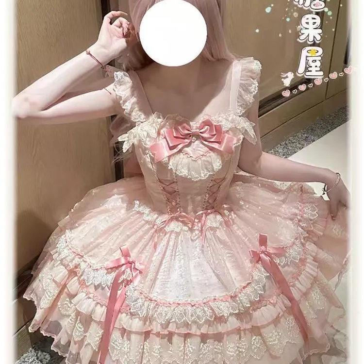 现货【糖果屋】全款JSK织锦园Lolita洛丽塔甜美可爱lo裙软妹芭蕾舞