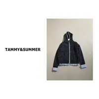 【Tammy&Summer】100%羊毛重工慵懒风画沙双拉链连帽开衫毛衣752077