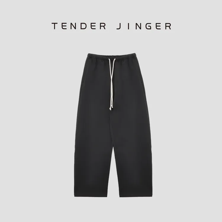 Tender Jinger｜线下专供 柔软舒适休闲阔腿弯刀卫裤T53SAI50146