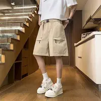 X7099夏季潮牌机能风户外宽松休闲直筒情侣百搭美式工装短裤