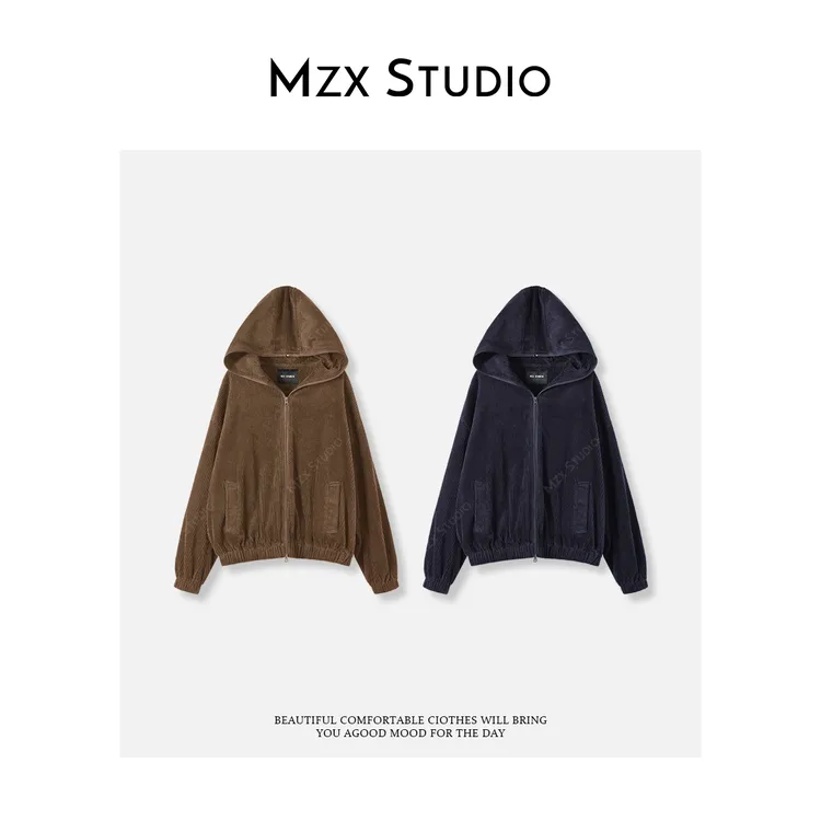 MZX 秋季纯棉灯芯绒拉链长袖外套 WT9880-P