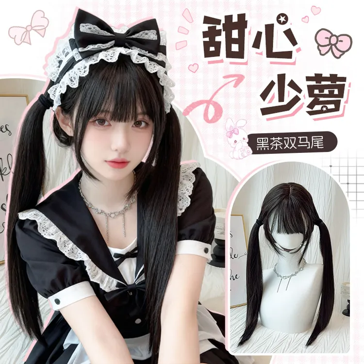 【甜心少萝】蛋黄酱假发女可爱日系少萝Lolita长卷发日常仿真人假发