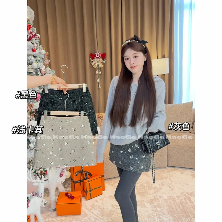 浩哥严选●半身裙预HGD5BSQ5237A时尚百搭洋气韩版重工日常设计款