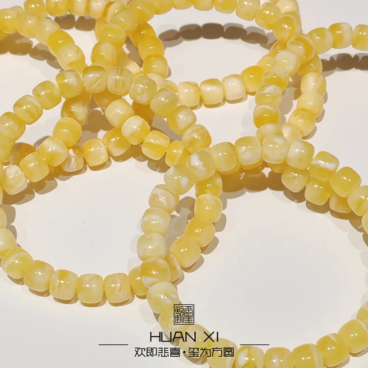 【欢玺 · 浮光】天然俄料蜜蜡老型妖花蜜蜡手串