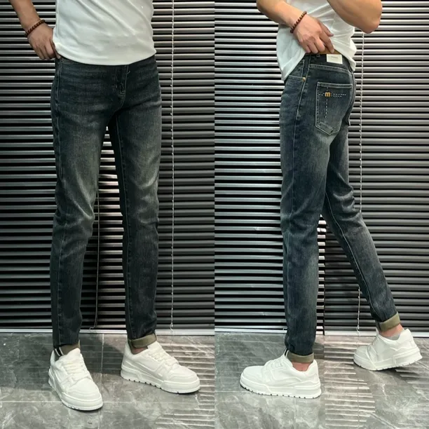 常规款修身小脚裤秋冬春秋牛仔裤百搭男士休闲夏季