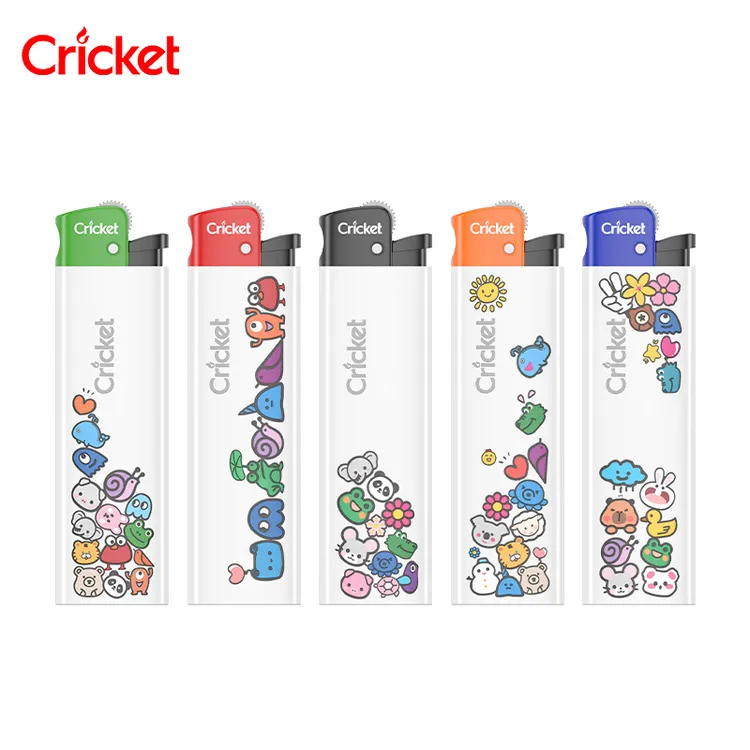 Cricket草蜢进口打火机网红新款趣味潮流砂轮式火石广告定制印字