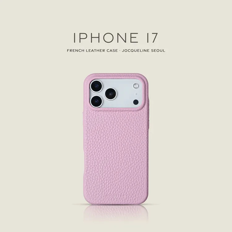 刘大漂亮专属JOCQUELINE达人专属 iPhone17系列按键款法国进口皮革优质手机壳