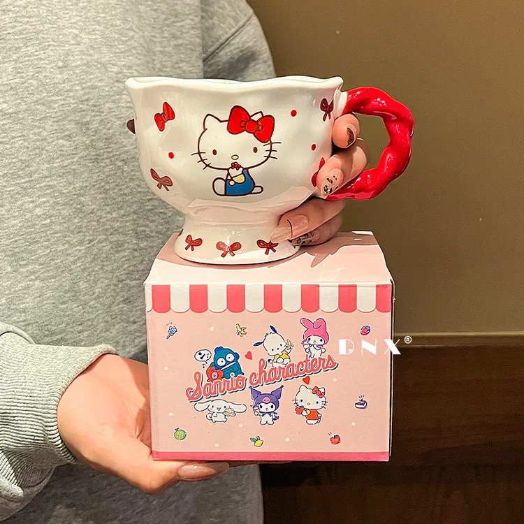 HelloKitty马克杯新款高颜值生日礼物情侣水杯咖啡杯可爱杯子陶瓷