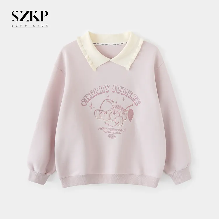 SZKP秋装新款女童休闲百搭上衣中大童时尚洋气儿童卫衣BGYQ552423