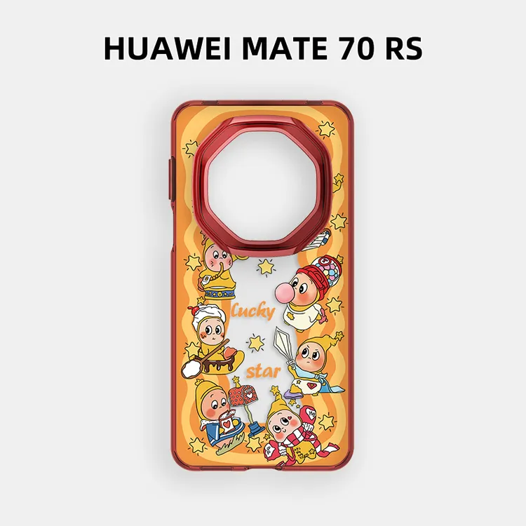 适用华为mate70rs非凡大师手机壳全包60RS创意卡通ins可爱星星人