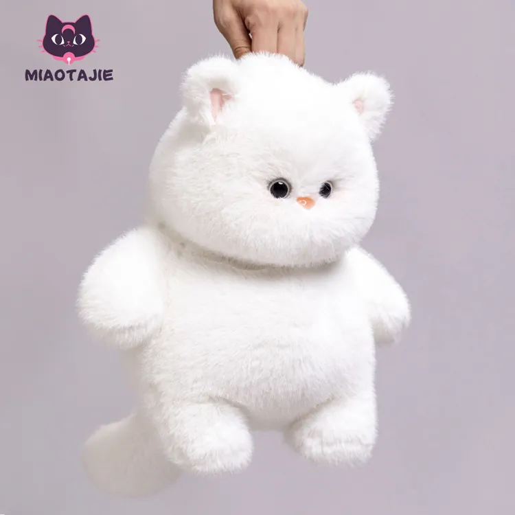 原创喵它崽肥猫布偶胖乎乎的白色猫咪印花哈基米毛绒玩具玩偶娃娃