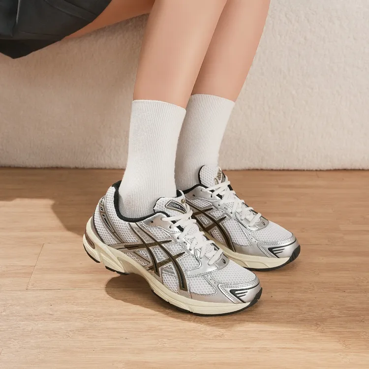 ASICS/亚瑟士 GEL-1130潮流百搭男女休闲健身透气运动鞋子 白棕色