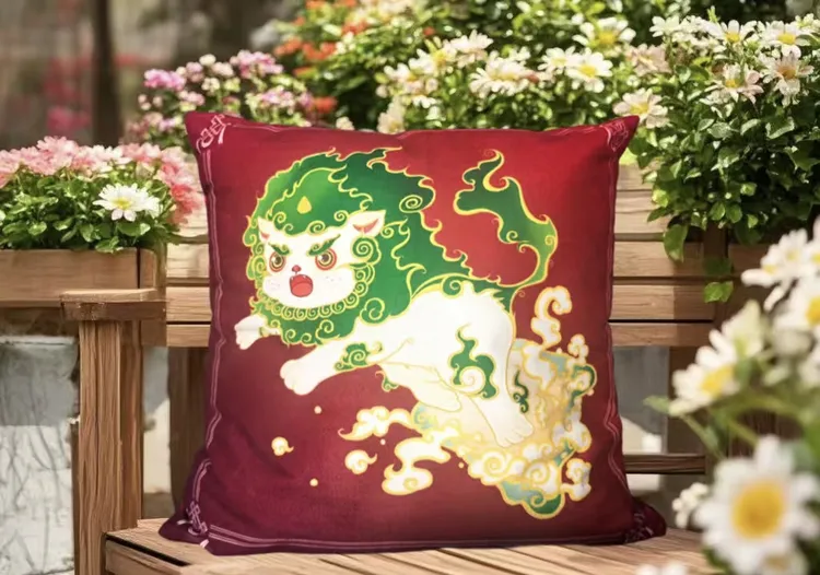 九宫八卦藏式抱枕可拆卧室含芯复古