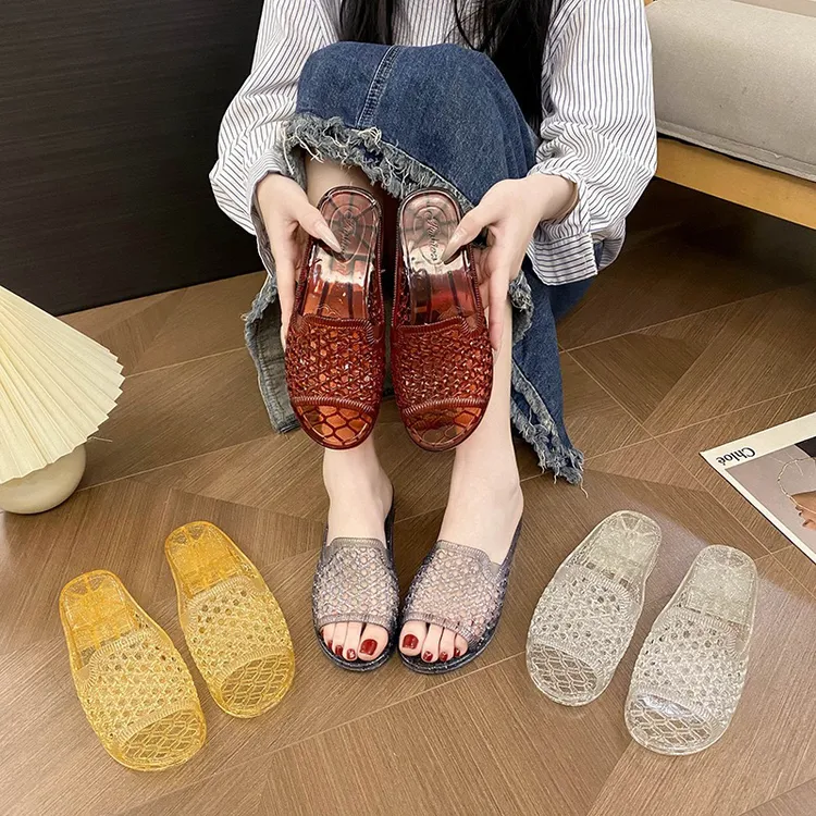 泰国升级版水晶防滑坡跟超软底拖鞋6色
