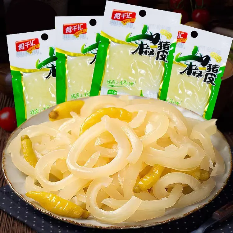 泡椒猪皮16g山椒猪皮即食熟食重庆特产小吃休闲解馋下酒菜小零食