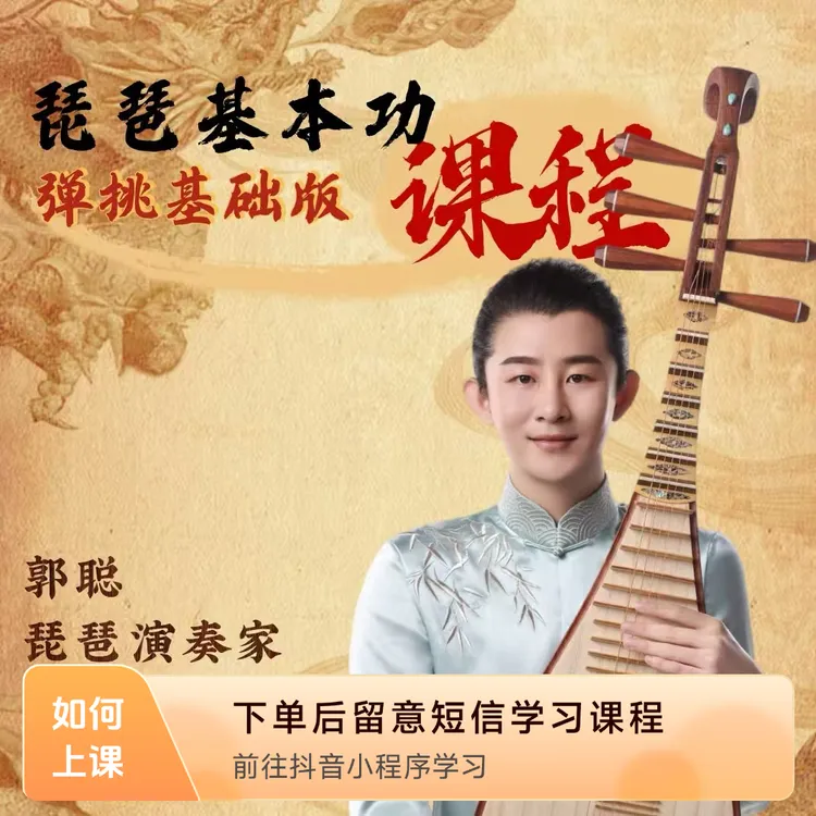 《琵琶基本功课程——“弹挑基础版”》