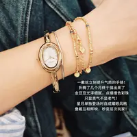 925银手链 美洋MEIYANG 金穗穗手链 串珠*滴油工艺_撞色百搭手串
