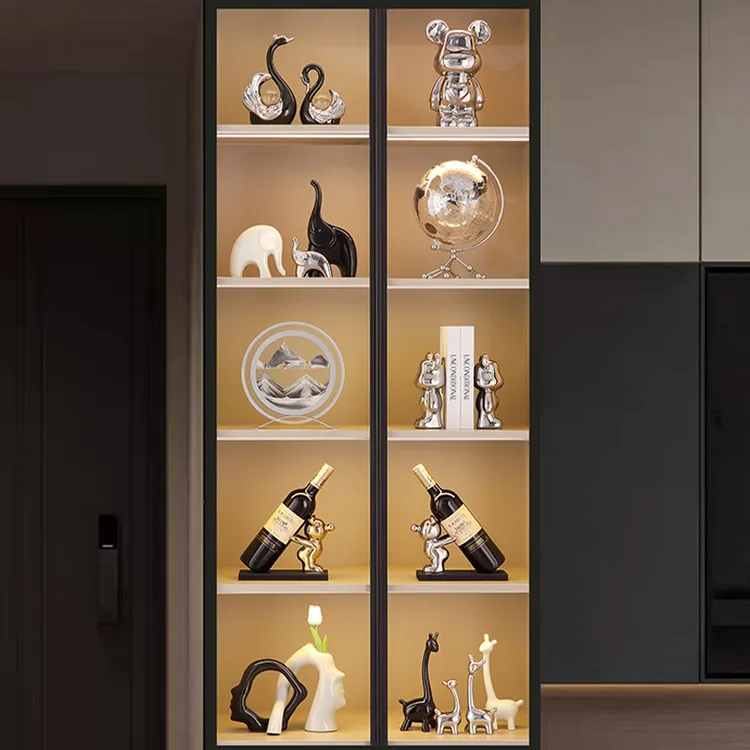 荣远家居酒柜摆件套装组合餐边柜橱柜办公室电视柜客厅工艺装饰品