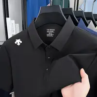 【海外撤柜】轻奢男士翻领Polo衫无痕冰丝舒适百搭短袖T恤