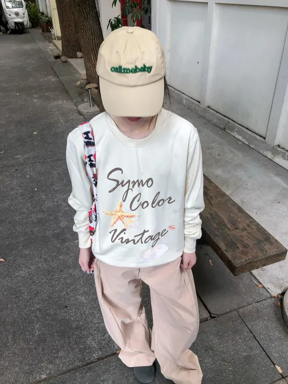 美式复古海星字母印花卫衣长袖女秋季新款宽松显瘦百搭气质上衣