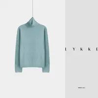 LYKKE 软糯~绵羊毛+山羊绒设计感高龄百搭亲肤针织上衣-E758