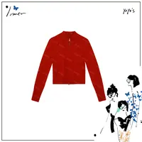 LOALA OFFICE双拉链羊毛针织开衫