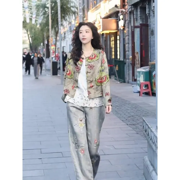 早秋气质高端独特新中式女装国风外套女2025秋季新款唐装复古上衣