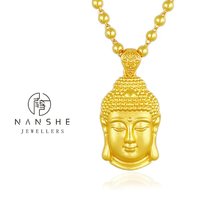 NANSHEN南奢 新中式精工版佛头项链百搭素款L741